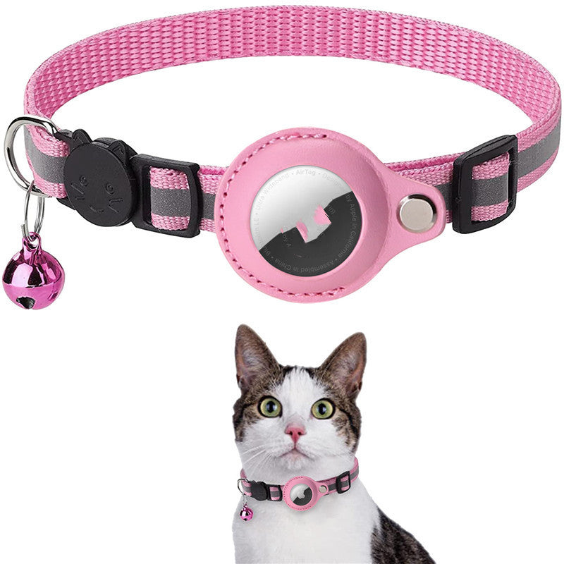 Reflective Waterproof Airtag Pet Collar – Secure Holder for Dogs & Cats