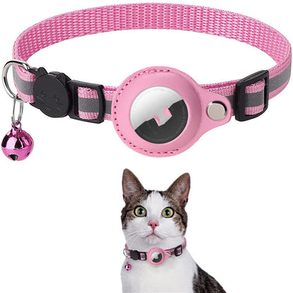 Reflective Waterproof Airtag Pet Collar – Secure Holder for Dogs & Cats