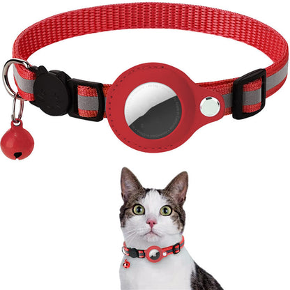 Reflective Waterproof Airtag Pet Collar – Secure Holder for Dogs & Cats
