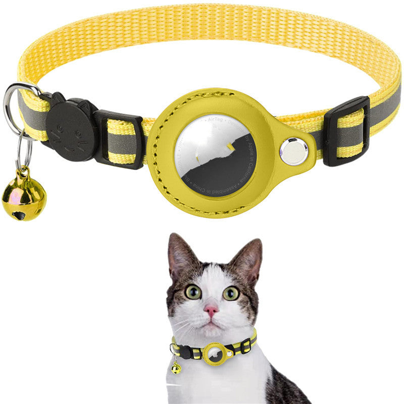 Reflective Waterproof Airtag Pet Collar – Secure Holder for Dogs & Cats