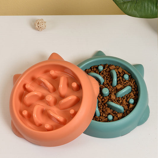 Slow Feeder Pet Bowl – Anti-Choking Food Dish for Dogs & Cats
