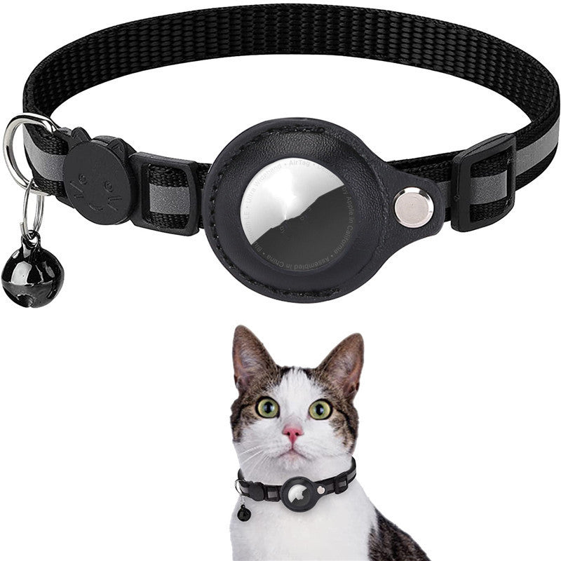Reflective Waterproof Airtag Pet Collar – Secure Holder for Dogs & Cats