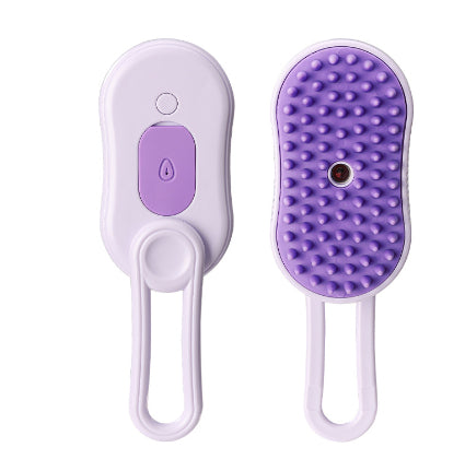 3-in-1 Steam Pet Grooming Brush – Electric Hair Removal & Massage Tool for Dogs & Cats