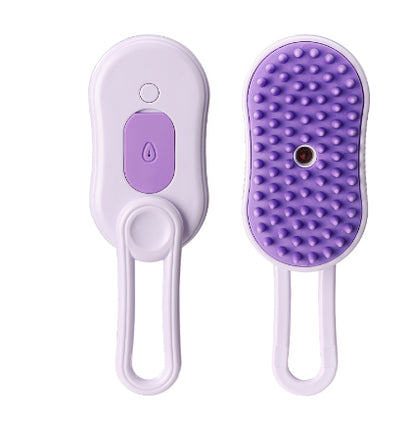 3-in-1 Steam Pet Grooming Brush – Electric Hair Removal & Massage Tool for Dogs & Cats