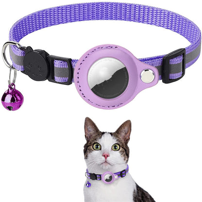 Reflective Waterproof Airtag Pet Collar – Secure Holder for Dogs & Cats