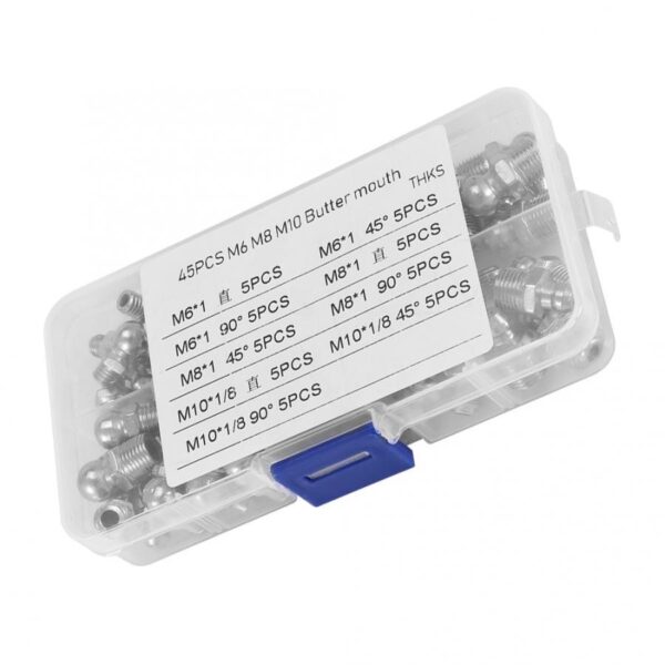 Boxed Straight Bend Grease Nipple Universal Lubrication Set - Image 2